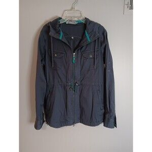 Athleta Anytime Anorak Jacket Lightweight Sz Small Blue